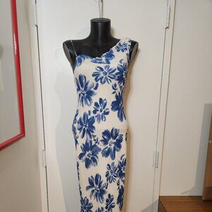 Reformation xs blue and white floral dress